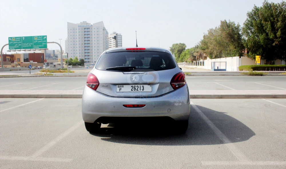 Silver Peugeot 208 2019 for rent in Sharjah 6